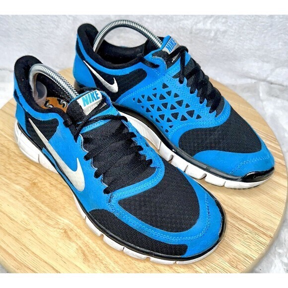 Nike Free Trainer 7.0 Blue‎ Black Running Training Athletic Shoes Mens Size 9 - Picture 3 of 8
